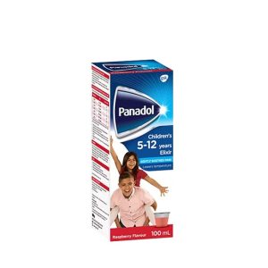 Panadol Elixir 5+ Raspberry 100Ml