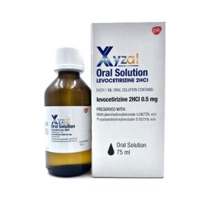Xyzal 2.5Mg/5Ml Syrup 75Ml